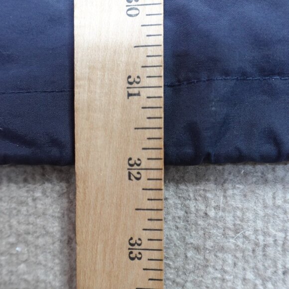 Vintage Structure Jacket Large Blue Anorak Nylon 1/4 Zip Cinch Waist - Picture 7 of 12